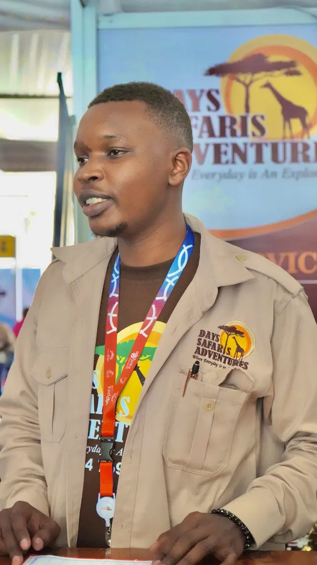Day Safaris consultant at the stand