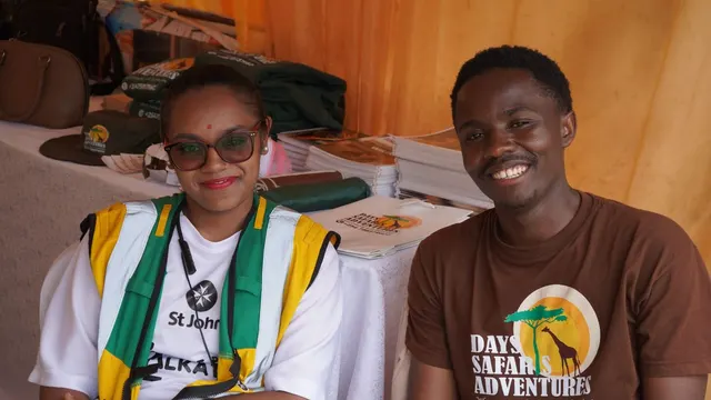 Day Safaris team members at the stand