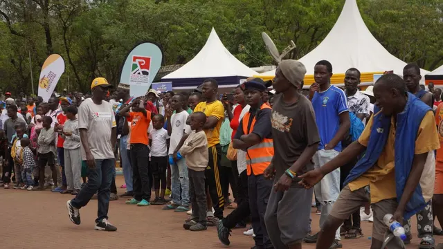 Visitors gathered at the 2026 road cycling championships