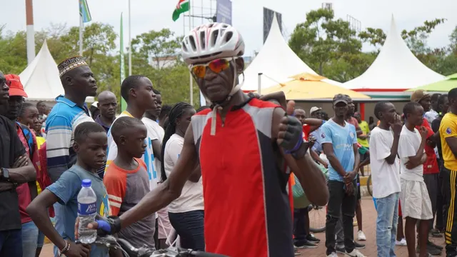 Cyclist at the championships