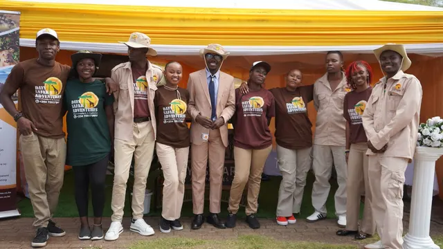 The Day Safaris team at the championships stand